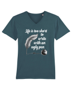 WRITER Tricou mânecă scurtă guler V Bărbat Presenter