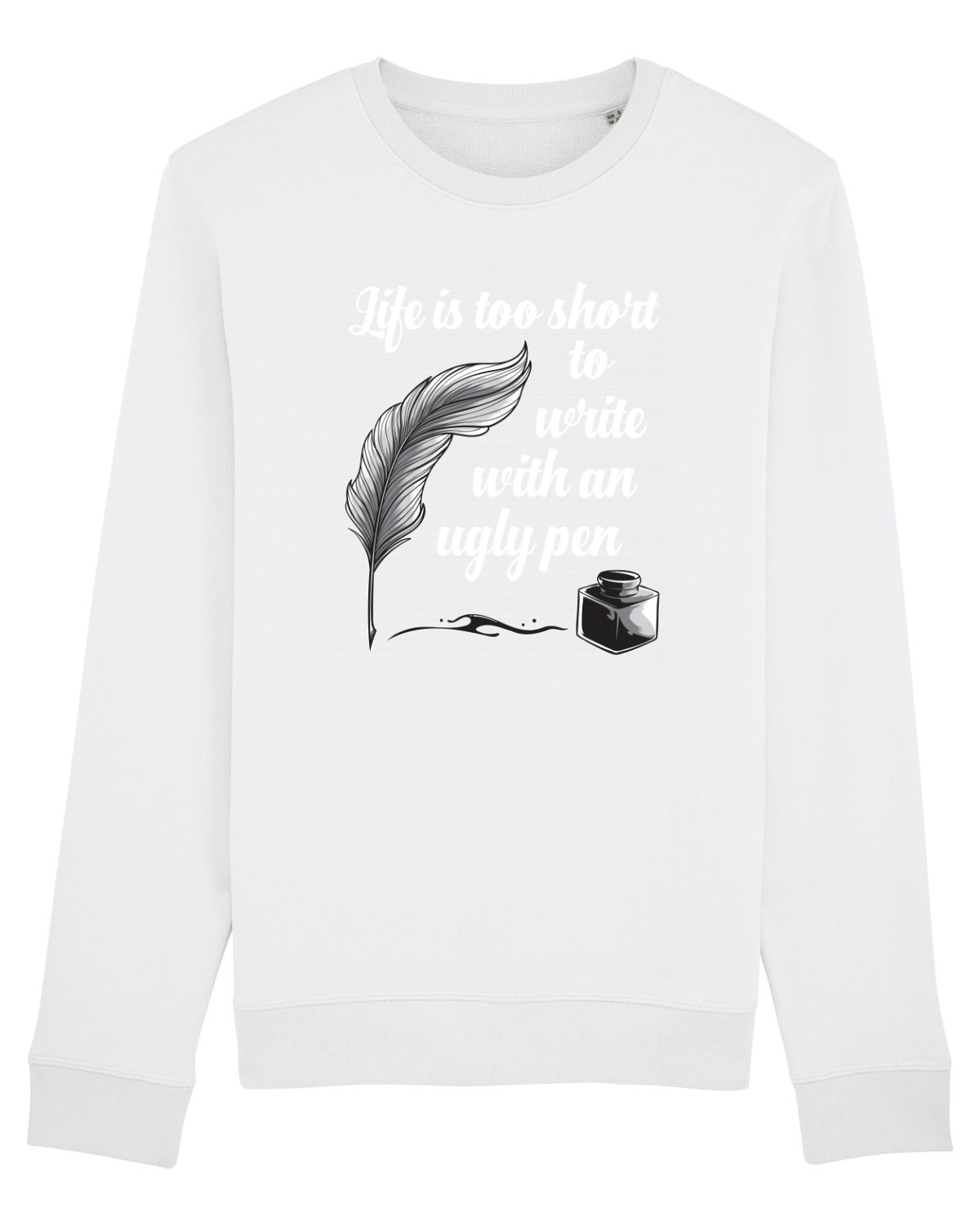 Bluză mânecă lungă Unisex Rise White
