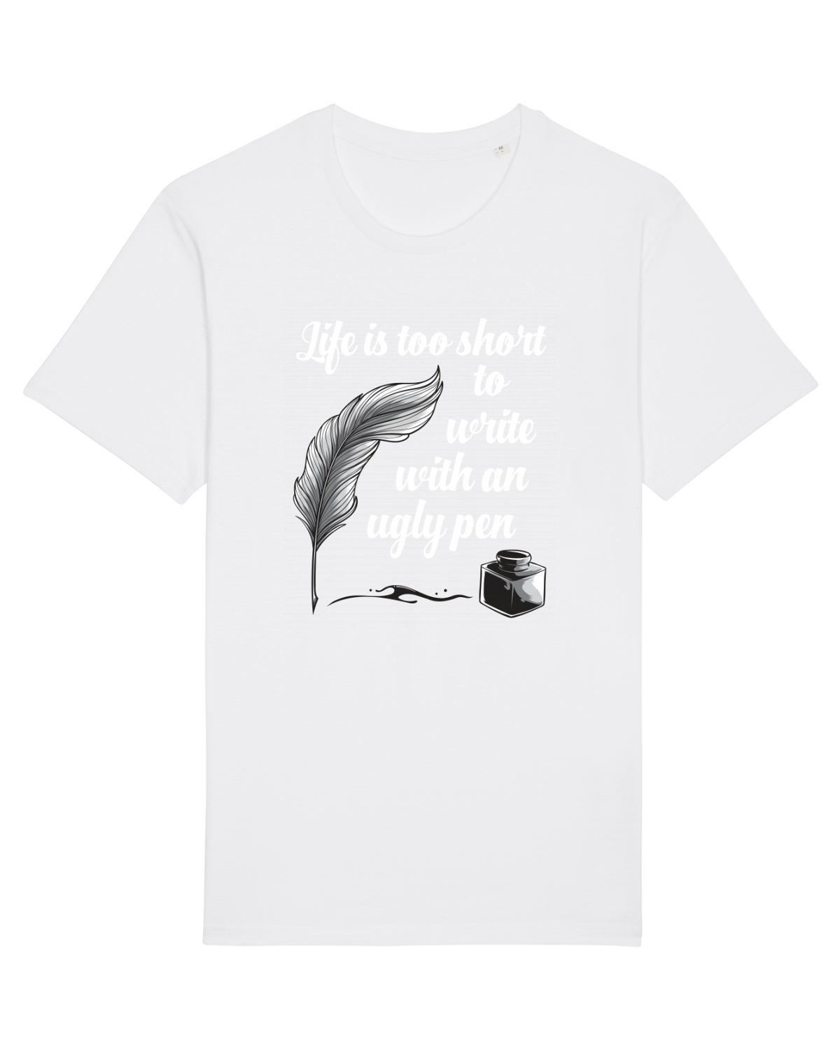 Tricou mânecă scurtă Unisex Rocker White