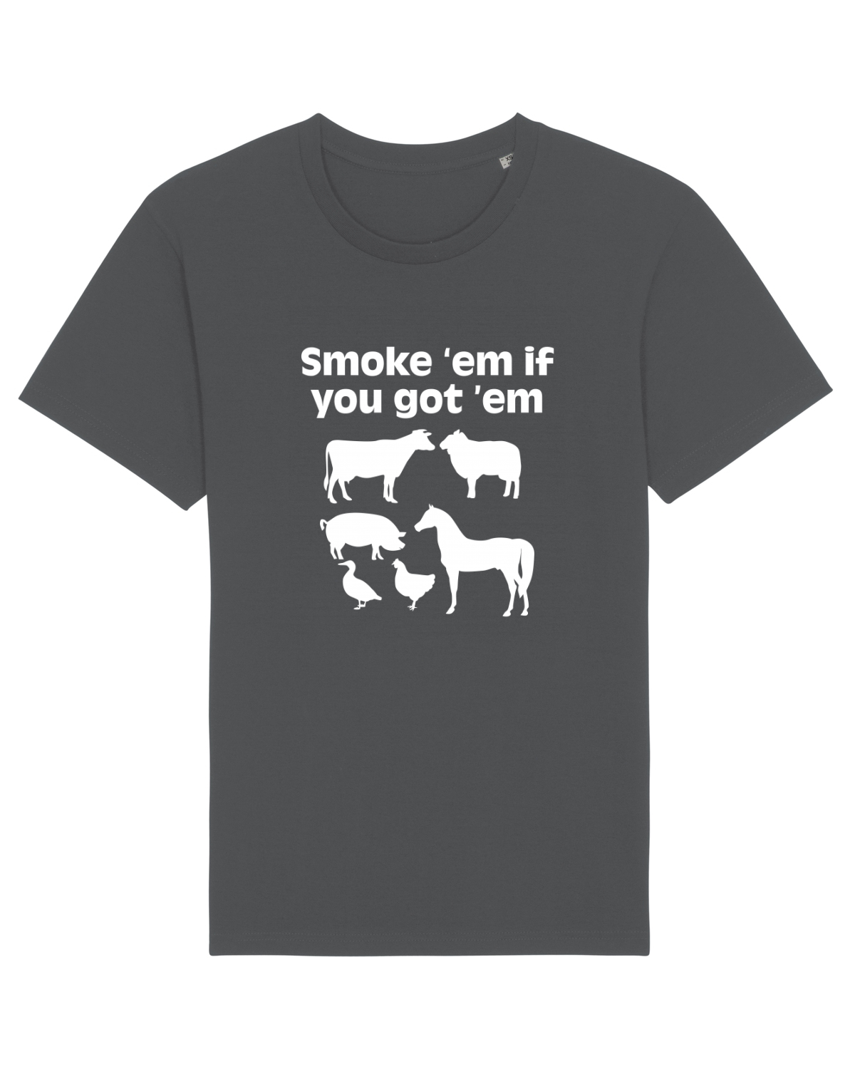 Tricou mânecă scurtă Unisex Rocker Anthracite