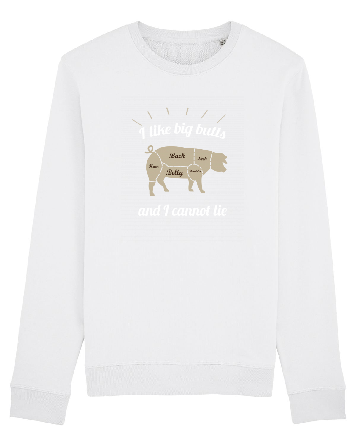 Bluză mânecă lungă Unisex Rise White