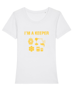BEEKEEPER Tricou mânecă scurtă guler larg fitted Damă Expresser