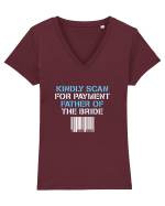 FATHER BRIDE Tricou mânecă scurtă guler V Damă Evoker