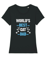 CAT DAD Tricou mânecă scurtă guler larg fitted Damă Expresser