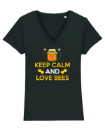 BEES Tricou mânecă scurtă guler V Damă Evoker
