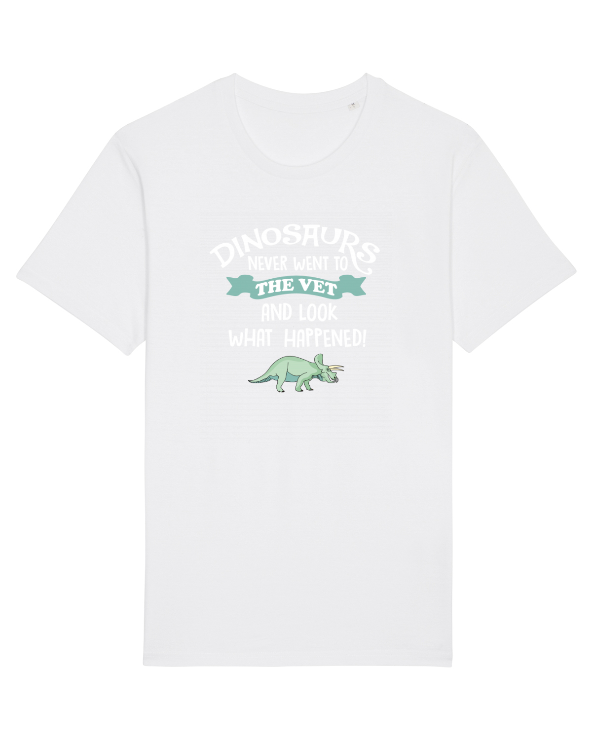 Tricou mânecă scurtă Unisex Rocker White