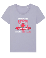 VETTECH Tricou mânecă scurtă guler larg fitted Damă Expresser