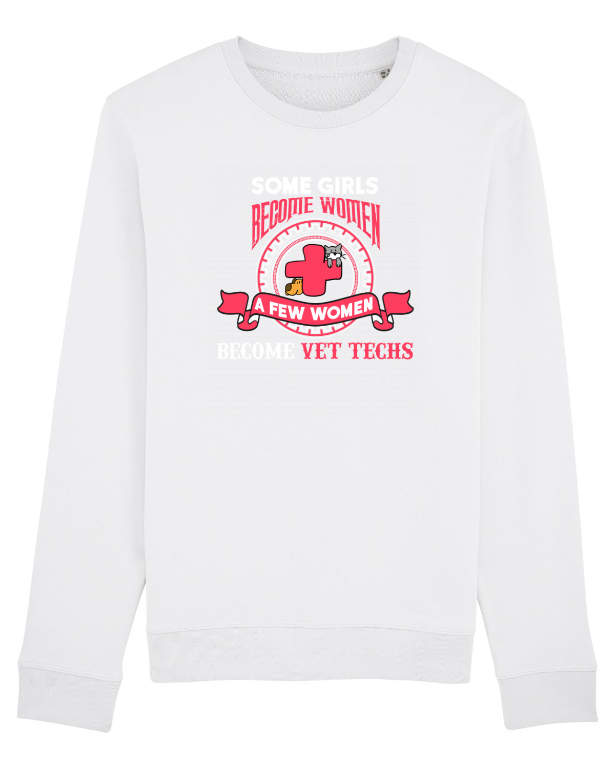 Bluză mânecă lungă Unisex Rise White
