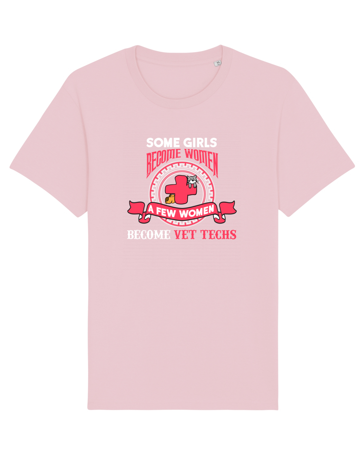 Tricou mânecă scurtă Unisex Rocker Cotton Pink