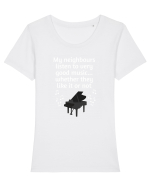 PIAN Tricou mânecă scurtă guler larg fitted Damă Expresser
