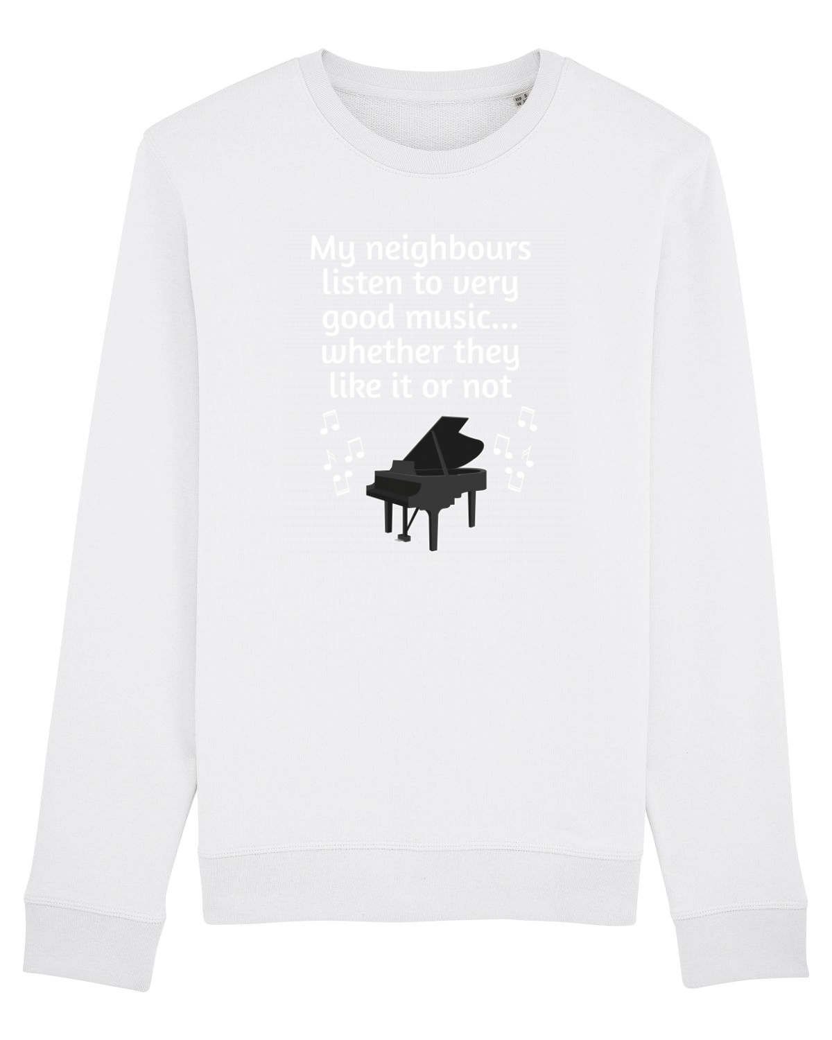 Bluză mânecă lungă Unisex Rise White