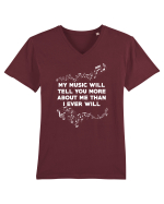 MUSIC Tricou mânecă scurtă guler V Bărbat Presenter