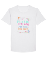 MUSIC Tricou mânecă scurtă guler larg Bărbat Skater