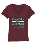 MUSIC Tricou mânecă scurtă guler V Damă Evoker