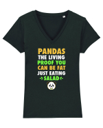 PANDA Tricou mânecă scurtă guler V Damă Evoker