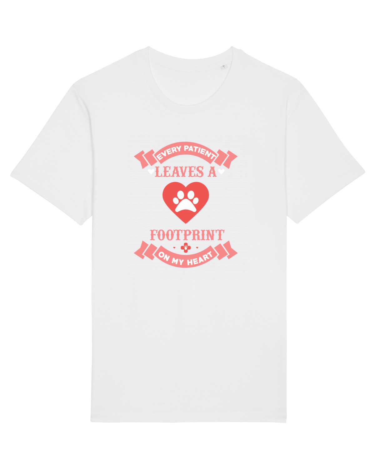 Tricou mânecă scurtă Unisex Rocker White