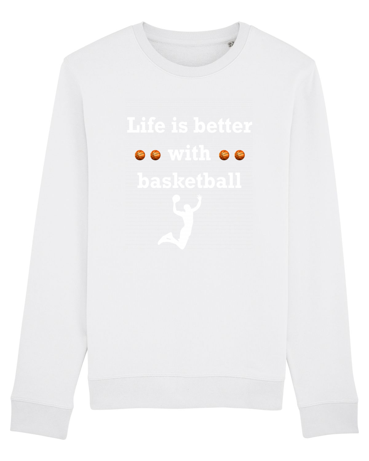 Bluză mânecă lungă Unisex Rise White