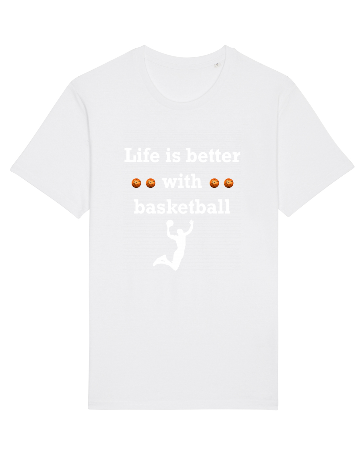 Tricou mânecă scurtă Unisex Rocker White