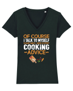COOKING Tricou mânecă scurtă guler V Damă Evoker