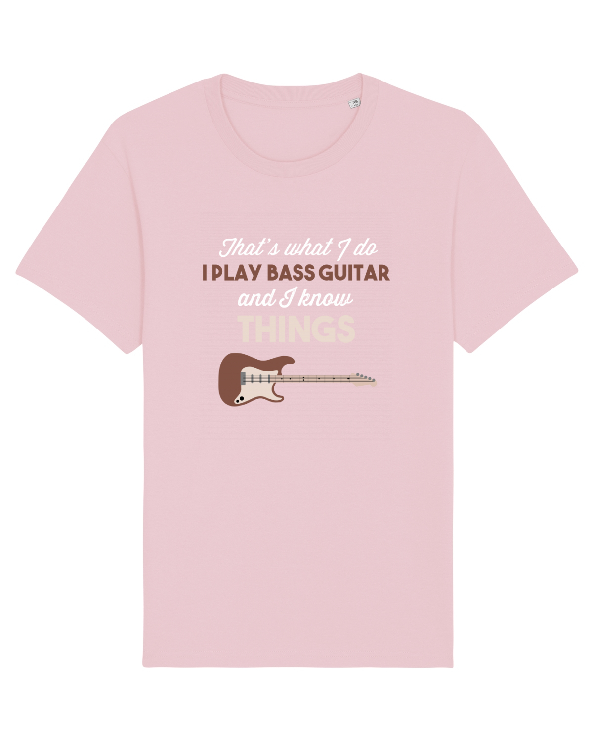 Tricou mânecă scurtă Unisex Rocker Cotton Pink