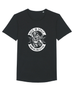 Rock in Space White Tricou mânecă scurtă guler larg Bărbat Skater