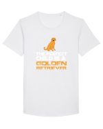 GOLDEN RETRIEVER Tricou mânecă scurtă guler larg Bărbat Skater