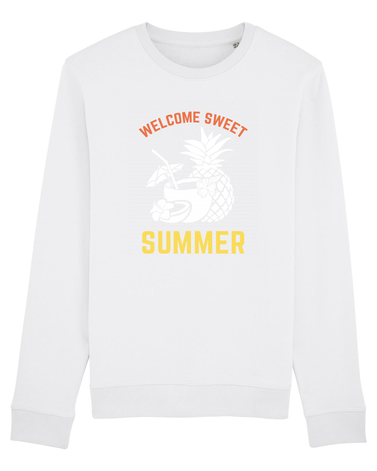 Bluză mânecă lungă Unisex Rise White