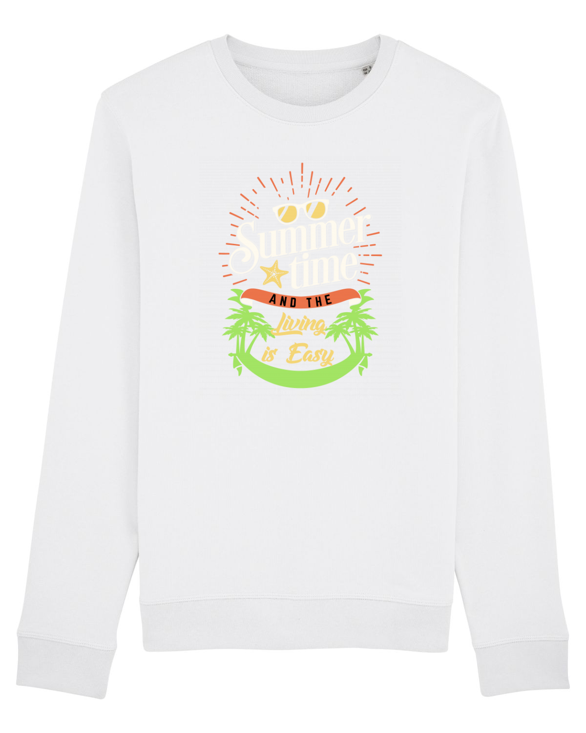 Bluză mânecă lungă Unisex Rise White