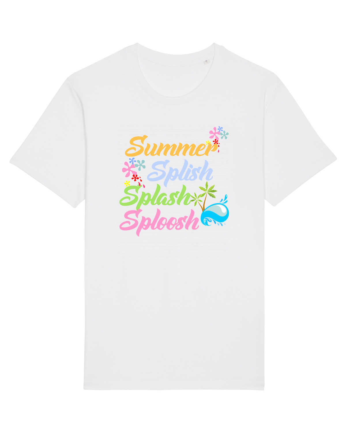 Tricou mânecă scurtă Unisex Rocker White