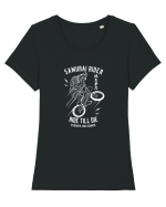 Samurai Rider BMX White Tricou mânecă scurtă guler larg fitted Damă Expresser