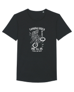 Samurai Rider BMX White Tricou mânecă scurtă guler larg Bărbat Skater