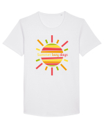 SUMMER Tricou mânecă scurtă guler larg Bărbat Skater