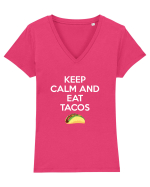 TACO Tricou mânecă scurtă guler V Damă Evoker