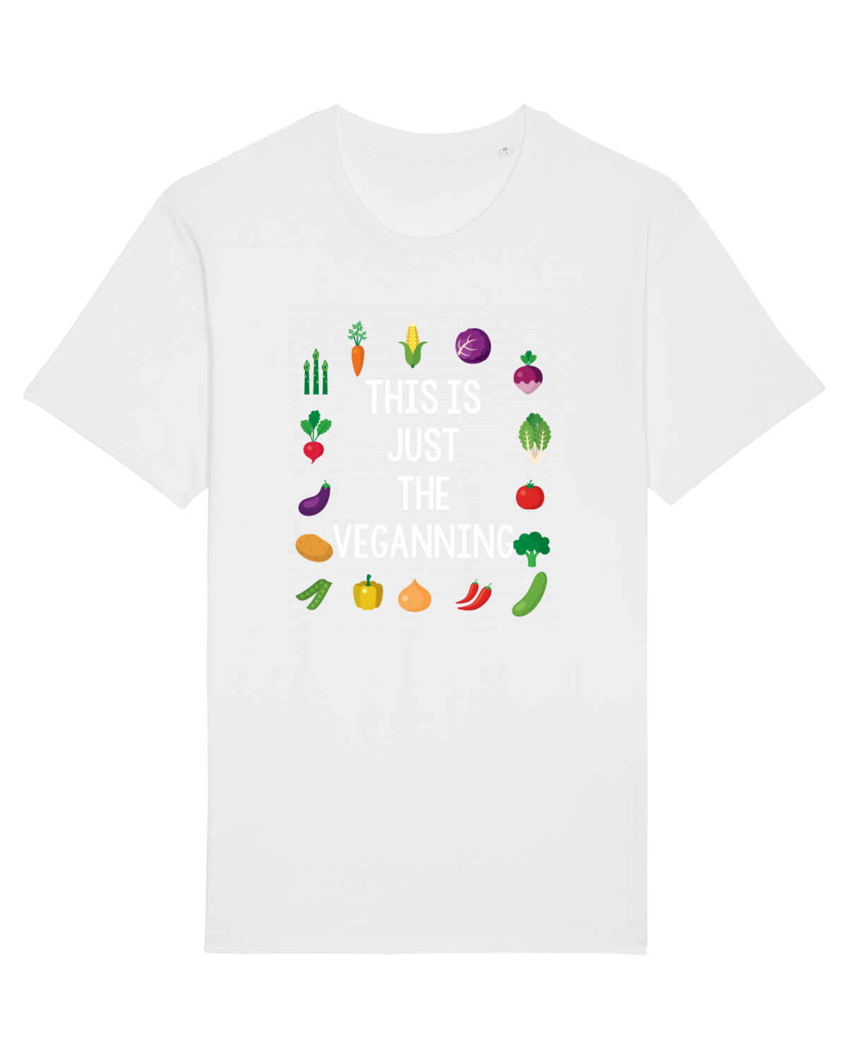 Tricou mânecă scurtă Unisex Rocker White