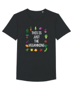 VEGAN Tricou mânecă scurtă guler larg Bărbat Skater