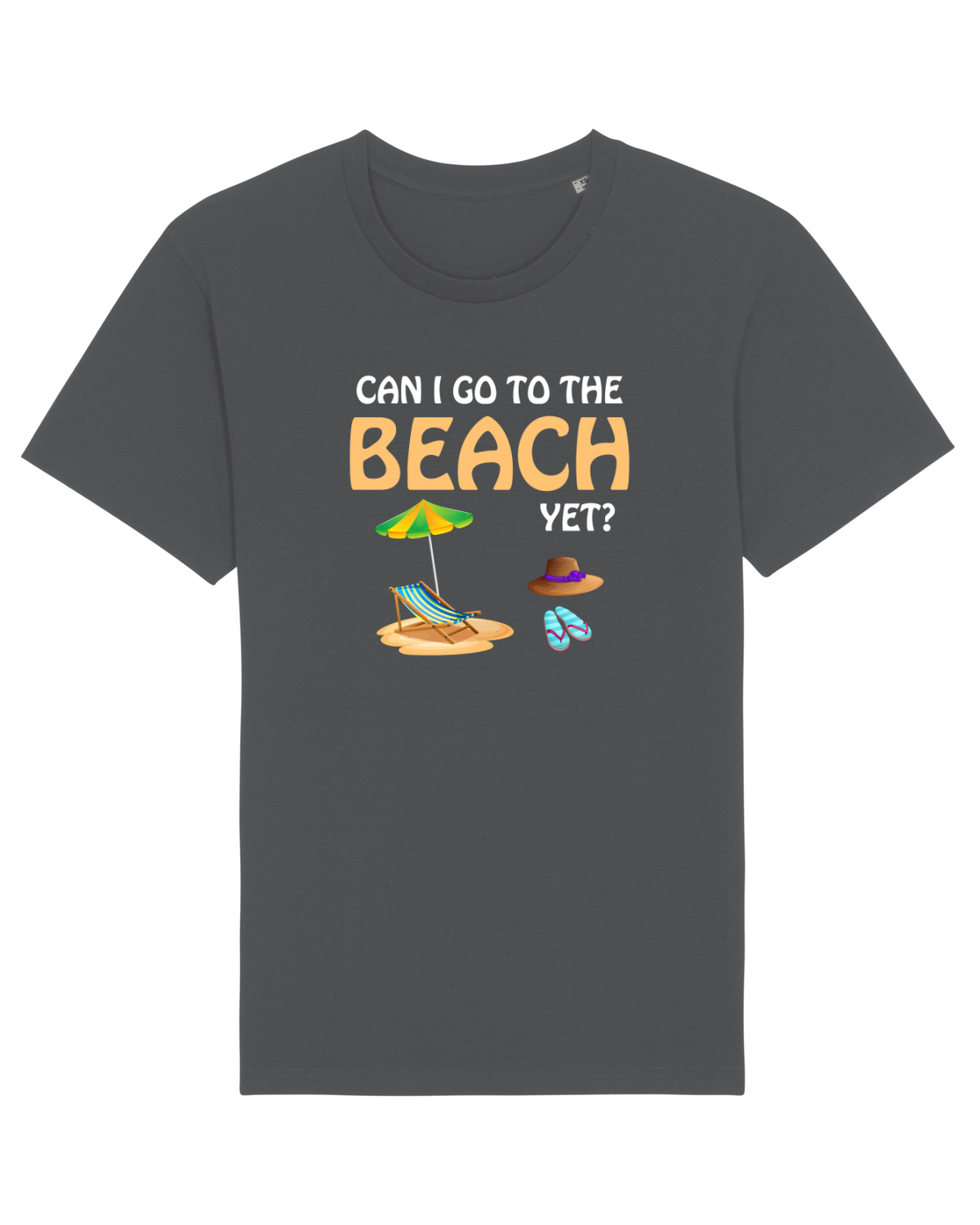 Tricou mânecă scurtă Unisex Rocker Anthracite