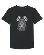 Samurai Skull White Tricou mânecă scurtă guler larg Bărbat Skater