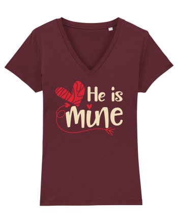 He is mine Burgundy