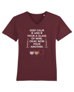 WINE Tricou mânecă scurtă guler V Bărbat Presenter