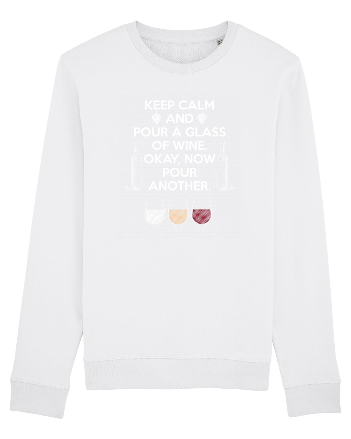 Bluză mânecă lungă Unisex Rise White