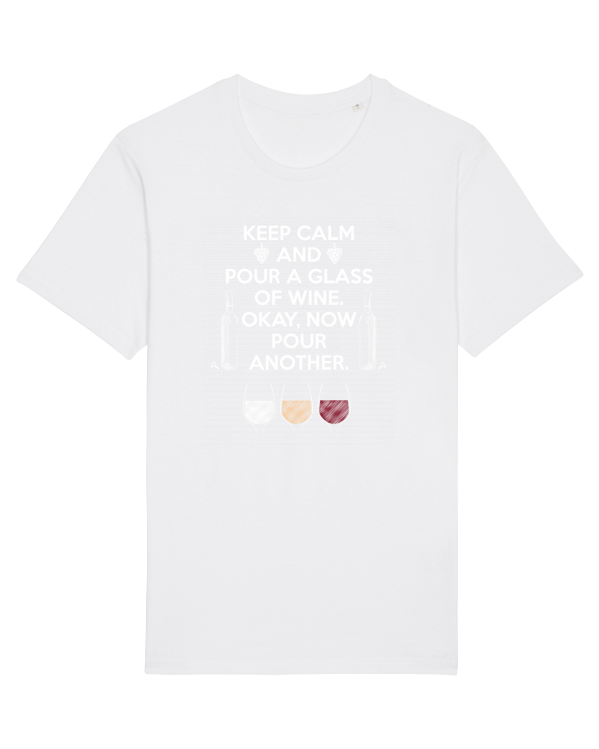 Tricou mânecă scurtă Unisex Rocker White