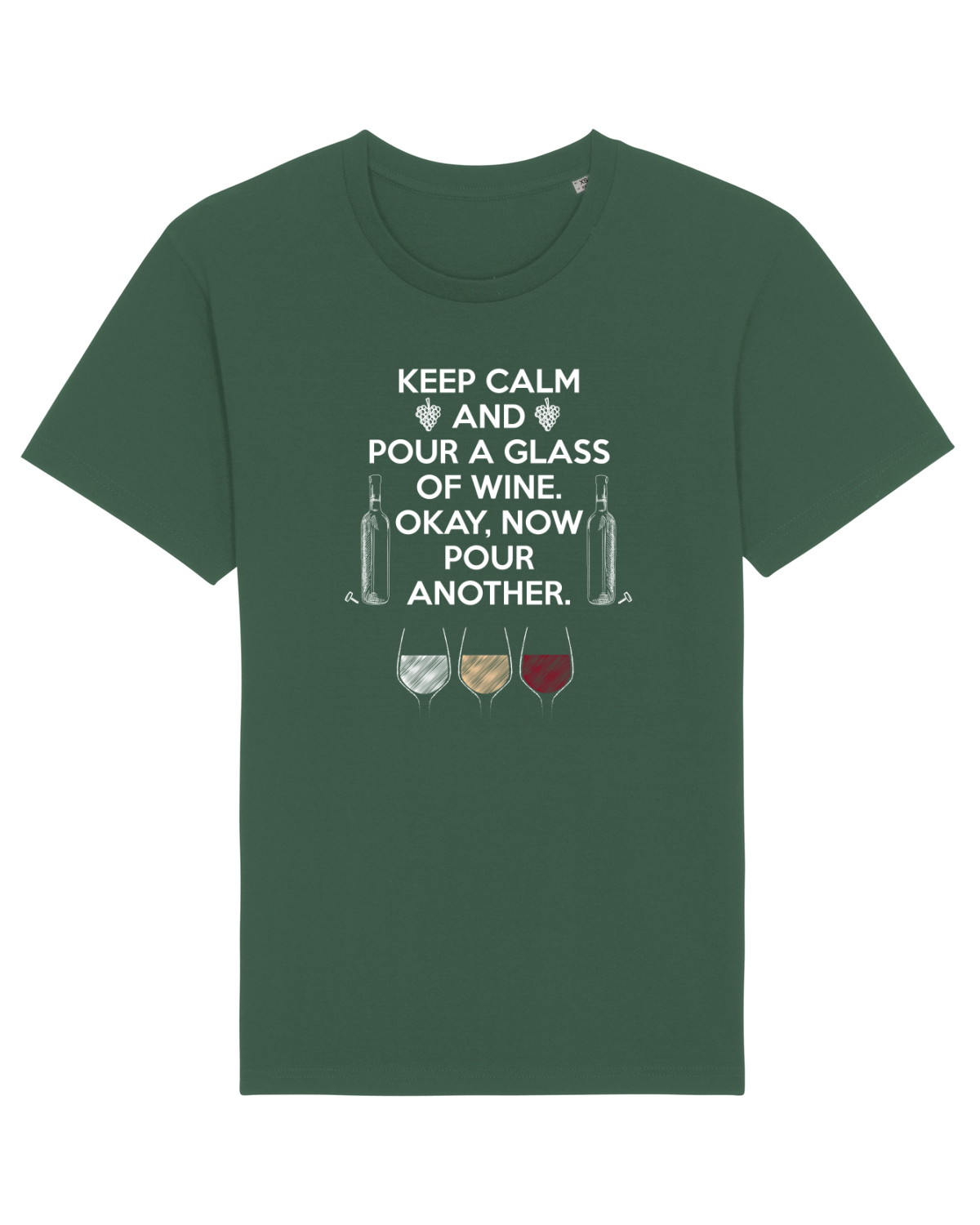 Tricou mânecă scurtă Unisex Rocker Bottle Green