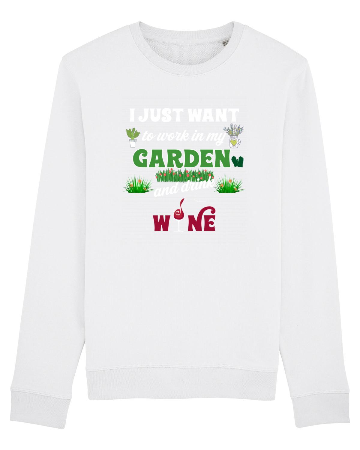 Bluză mânecă lungă Unisex Rise White
