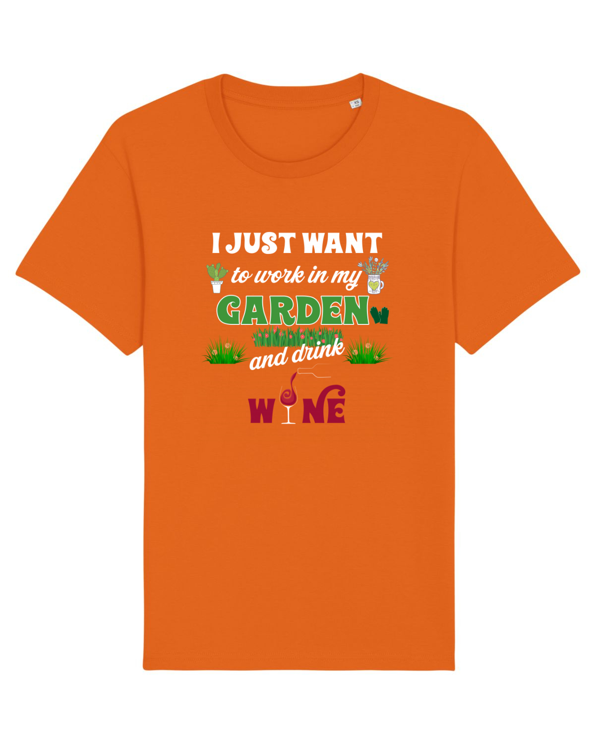 Tricou mânecă scurtă Unisex Rocker Bright Orange