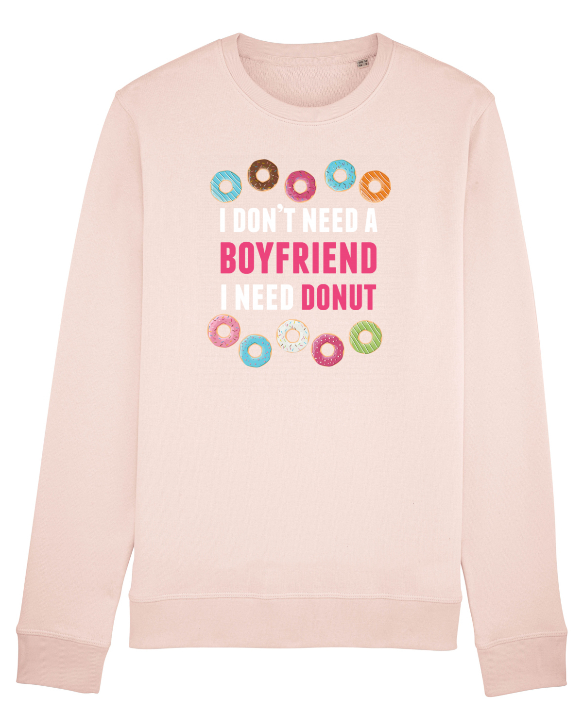 Bluză mânecă lungă Unisex Rise Candy Pink