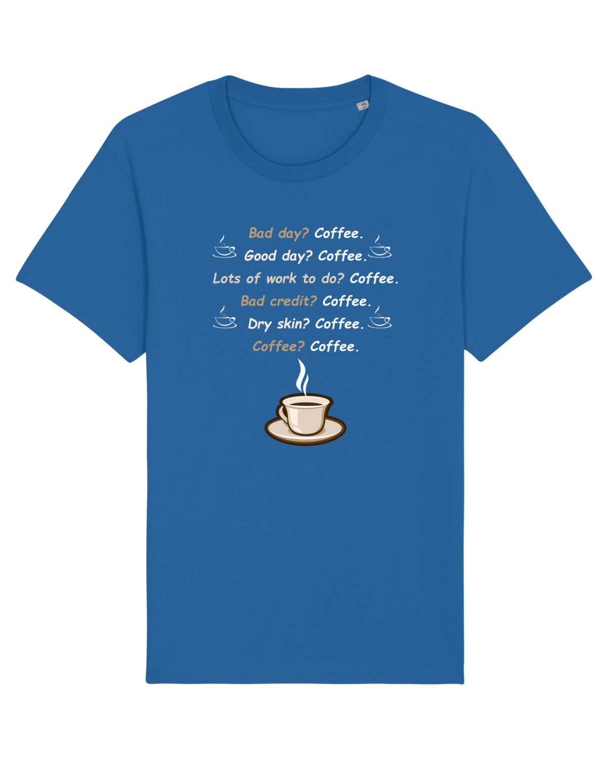 Tricou mânecă scurtă Unisex Rocker Royal Blue