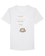 COFFEE Tricou mânecă scurtă guler larg Bărbat Skater