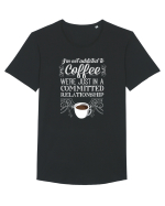 COFFEE Tricou mânecă scurtă guler larg Bărbat Skater