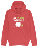FLOSS TEETH Hanorac cu fermoar Unisex Connector