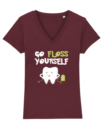 FLOSS TEETH Burgundy